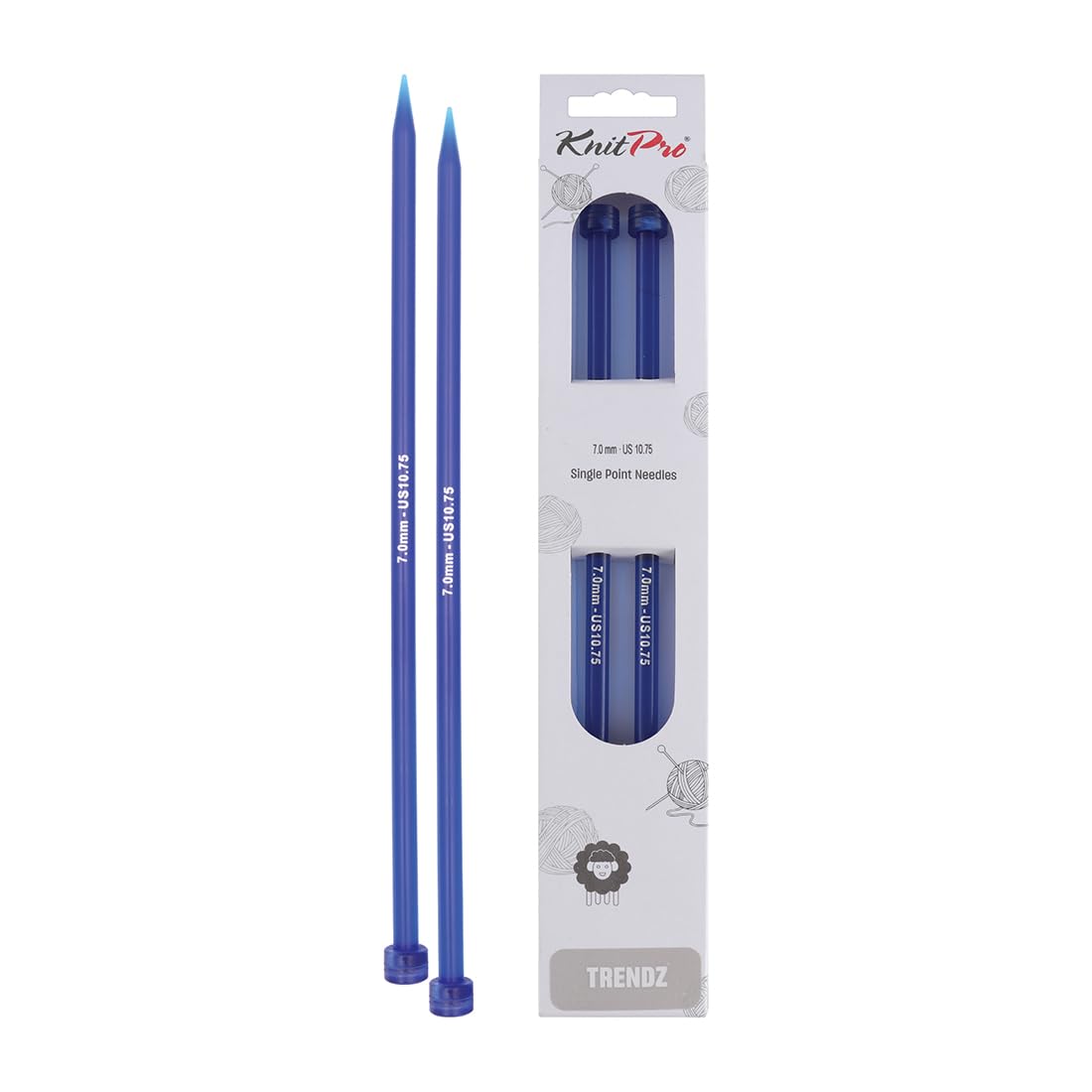 KnitPro Trendz Single Pointed Needles 14" (35cm) | 7.00mm