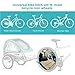 Liveday Universal Bike Trailer Bike Trailer Connector Hitch Baby Pet Hitch Linker Connector Bicycle Rear Rack Accessories