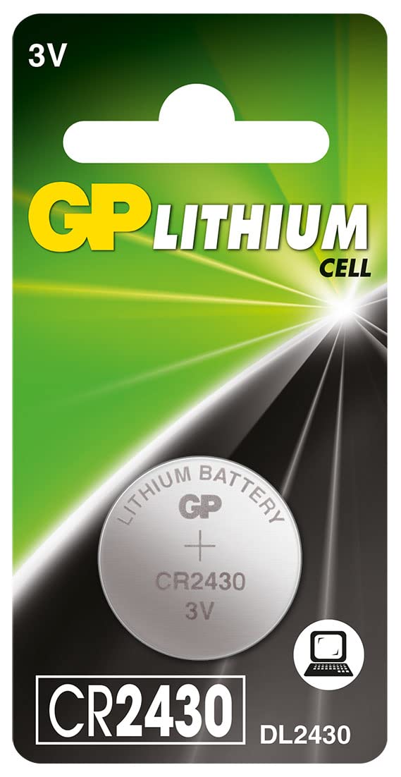 GP Batteries CR2430 3 V Lithium Button Cell Battery