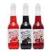 Time For Treats 3-Pack Grape, Cherry, Red Raspberry Syrup for Snow Cones, Homemade Sodas, Cocktails, Coffee, Baking and More - 16.9 Fluid Ounce Per Bottle