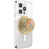 PopSockets Phone Grip for MagSafe, Magnetic Holder, Phone Stand, Gold - Gaudy Gold