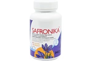 SAFRONIKA Saffron Capsules to Help Nervous System, Reduce Stress, Support Mood Balance 60 Capsules, 175 Milligram