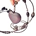 Bluetooth Headphones Wireless Headphones Car Hand Free Headset with Microphone Wireless Bluetooth Earbuds Headset Earphones Brown Genuine Leather with Wood Love Necklace