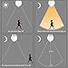 BRTLX PIR Motion Sensor LED Bulb A19 13W E26 3000K Warm White Auto On/Off Night Lights Smart Motion Activated Security Light Bulb for Stairs Basement Garage Yard Corridor Pack of 2