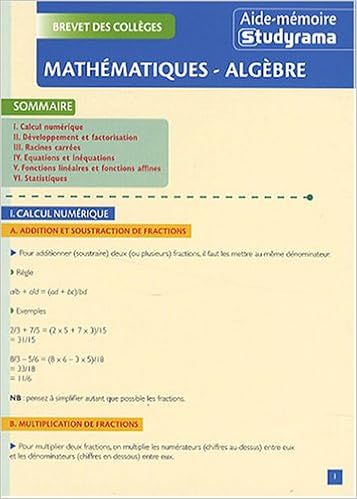 Amazon Co Jp Brevet Des Colleges Mathematiques Algebre 本