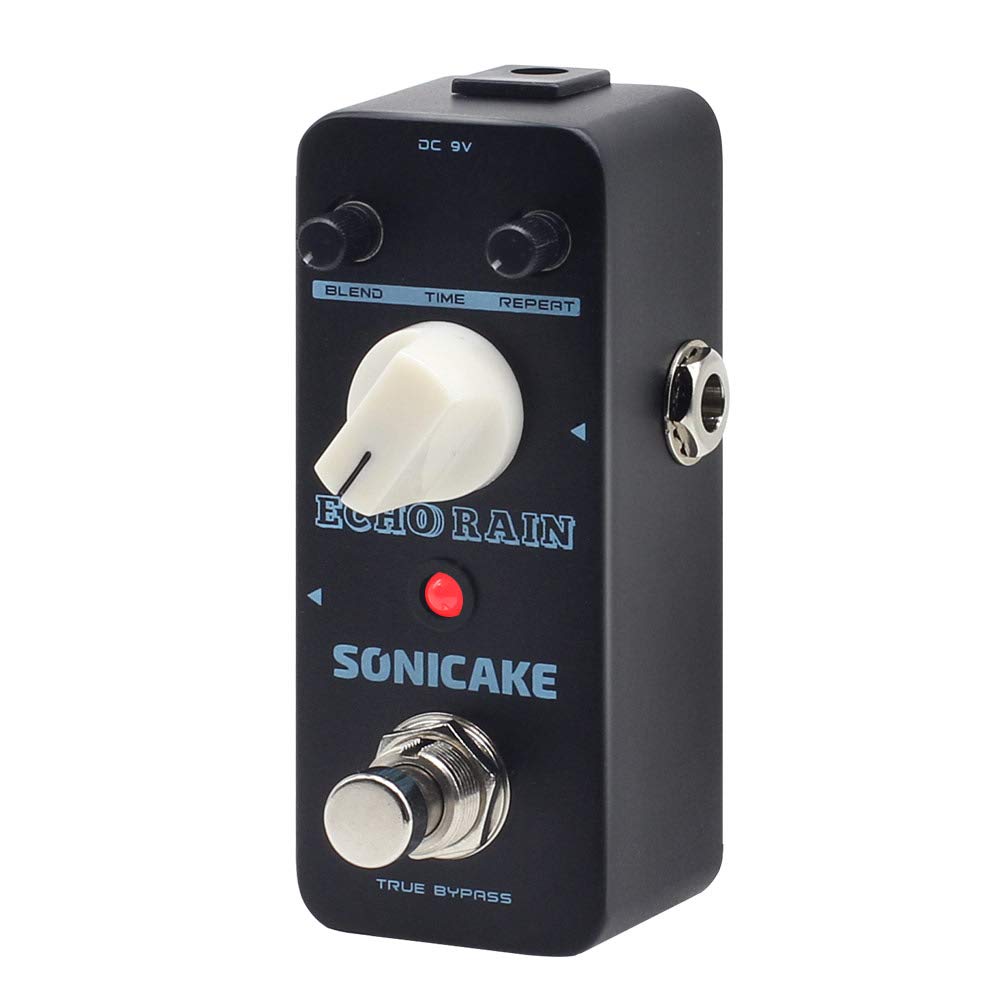 SONICAKE Delay Effect Pedal Delay Pedal for Electric Guitar Analog Style Hybrid Digital True Bypass Echo Rain