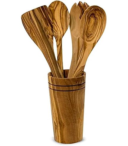 Bloomhouse Italian Olive Wood 3 Piece Extra-Large 14 Inch Turner, Spoo - View #8