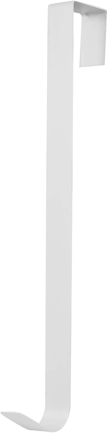 Wreath Hangers - Rosavida 15inch Metal Wreath Hanger Premium Over The Door Wreath Hook for Christmas Decoration White