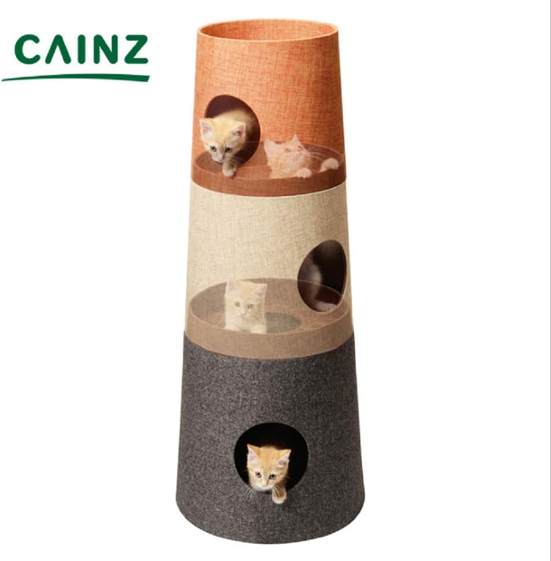 NECOTA Tower Condo Cat Tree House Furniture Post Cat Pillar Kitten Bed