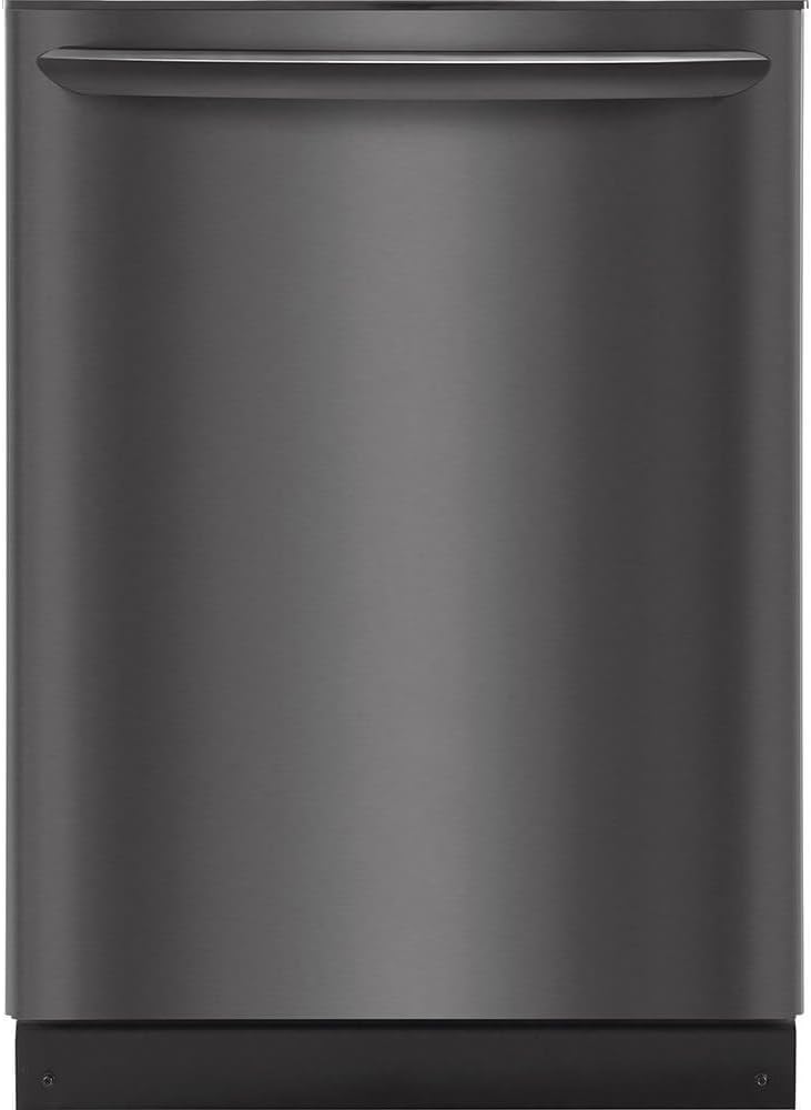black stainless steel dishwasher