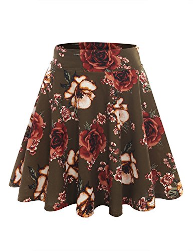 AMORE ALLFY Women's High Waisted Mini Skater Skirt (S-3XL)