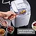 Aicok Ice Cream Maker, Frozen Yogurt and Sorbet Machine with Timer Function, Easy Homemade Ice Cream with Instruction Book, 2 Quart, White