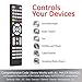 GE Universal Remote Control for Samsung, Vizio, LG, Sony, Sharp, Roku, Apple TV, RCA, Panasonic, Smart TVs, Streaming Players, Blu-ray, DVD, Simple Setup, 4-Device, Black, 34457thumb 2