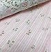 Cozy Line Home Fashions Pink Flower Lace Ruffle Stripe Shabby Chic Girl 100% Cotton Reversible Quilt Bedding Set, Coverlet, Bedspread (Pink Lace, Queen - 3 Piece: 1 Quilt + 2 Shams)