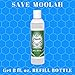 Toilet Paper Moistener Spray for Flushable Wipe Alternative - Organic Based Cleanser & Skin Care Down There; Contains Aloe, Witch Hazel, Vitamins and More; Etiquette [Pack of Three]