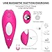 Wearable G-spot clit Vibrator - Remote Control Vagina Anal Dildo Stimulator with 9 Power Vibrations,Magnetic Rechargeable & Waterproof Massager Masturbation Sex Toys for Woman Couples
