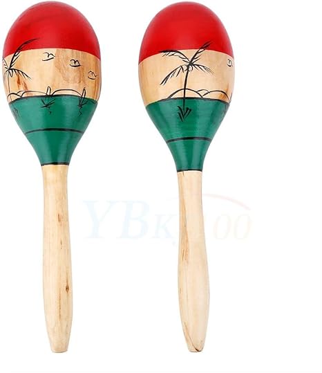 Amazon Co Jp マラカス 2本組 木製 打楽器 子供向け 楽器おもちゃ ガラガラ 早期教育 知育玩具 幼児楽器 リズム玩具 誕生日 クリスマス プレゼント ホーム キッチン