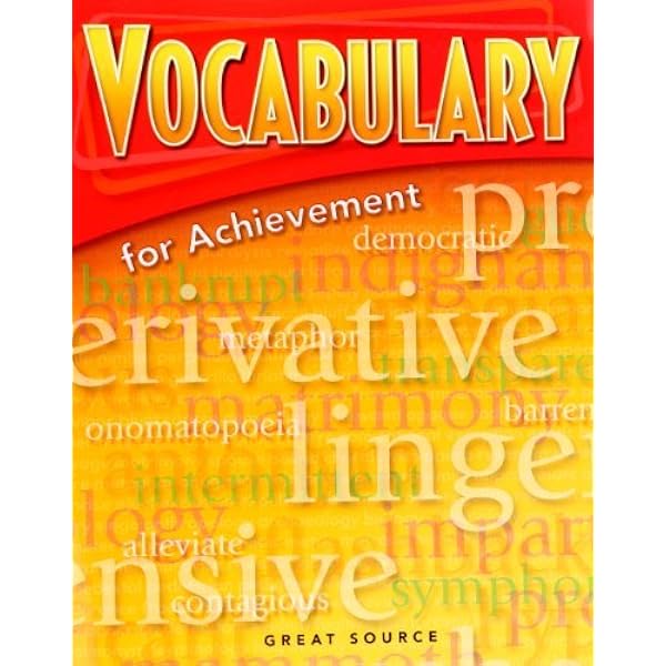 Amazon.com: Vocabulary for Achievement Intro Course: 9780669517545