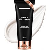 Retinol Body Lotion for Crepey Skin, Firming Body Cream, 170g/6 oz, 1 Pack | Hydrating retinol lotion for neck, arms, legs &amp; body, lightweight texture for smoother, softer-looking dry skin