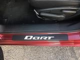 SENYAZON Dart Sticker Door Threshold Plate Door Entry Guard for Dodge Dart Car Accessories (White)