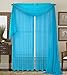 1kidandaheadache 2pc Soft Turquoise Voile Fully Stiched Elegant Sheer Panels 60x84