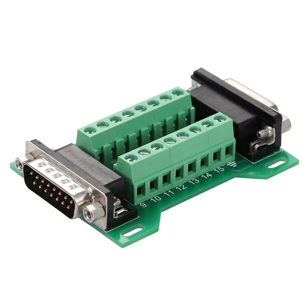 PENGLIN DB15 Male to Female Breakout Board Connector, RS232 D-SUB Serial to 15 Pins Port Serial Adapter — image 1
