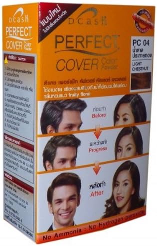Shampoo-In Hair COLOR Permanent Dcash Perfect Cover Light Chestnut