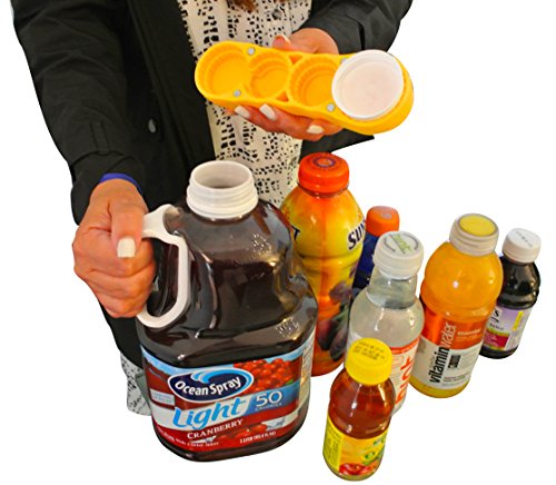 Only For Larger Plastic Caps Opener | Arthritis Bottle Opener | Seniors help | magic Opener PLUS | Magnetic and Ergonomic | ready for 8 Large screw off plastic bottles | Twist off large caps ez - Thumbnail 7