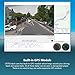 Uber Dual Lens Dash Cam Built-in GPS in Car Dashboard Camera Crosstour 1080P Front and 720P Inside with Parking Monitoring, Infrared Night Vision, Motion Detection, G-Sensor and WDR