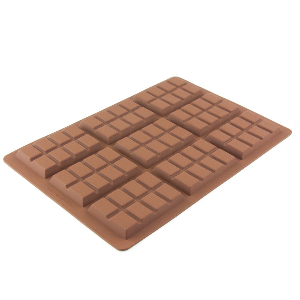 Silicone Chocolate Bar Moulds - Rectangle Baking Moulds (9 Cell 8 Section)