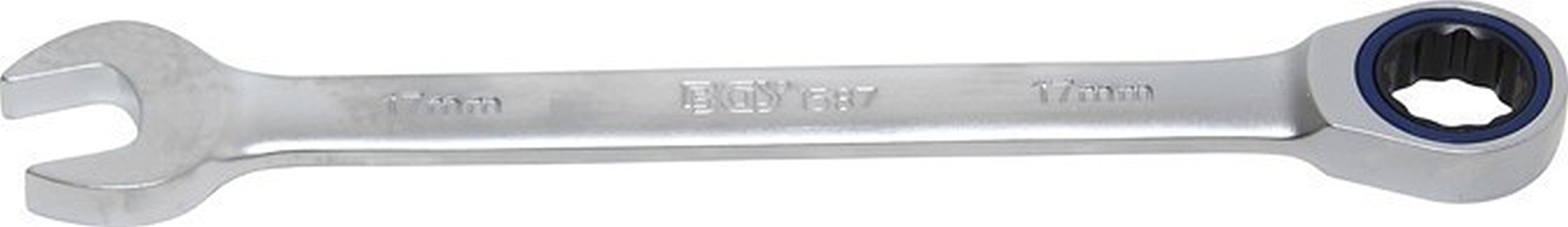 BGS 17 mm Ratchet Ring Spanner, Loose, 1587