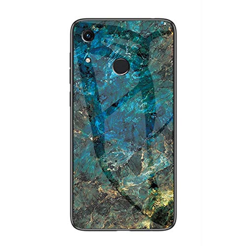 MadBee Case for Huawei Y6 2019 / Honor 8A [with Screen Protector],9H Tempered Glass Back Cover [Marble Pattern Design] + Soft TPU Silicone Bumper [Shock Absorption] Fully Protective Case (Marble 3) — image 1
