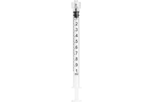 NANOSHARPS 1ml Luer Lock Syringe, Sterile, Individually Sealed - 100 Syringes per Box (no Needle)