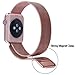Apple Watchband, Perman Milanese Magnetic Loop Stainless Steel Watch Band Strap for Apple Watch 38mm Rose Gold