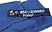 Sea to Summit Portable Pocket Towel for Camping, Gym, and Travel, X-Large/Beach Towel, Cobalt Blue