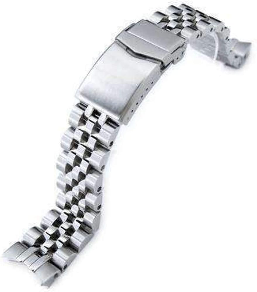 Strapcode Uhrenarmband 20mm Angus Jubilee 316L Edelstahl Uhrenarmband