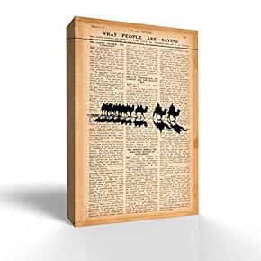 Canvas Wall Art Vintage Newspaper Pictures Home Wall Decorations for Bedroom Living Room Paintings Canvas Prints Framed - 12x18 inches
