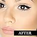PRESTIGE Doll Eyes Liquid Eyeliner - Skinny Tip Pen PERFECT for Winged Lines, Cat Eyes or Thin Natural Looks. Long Lasting Waterproof Formula. Black Onyx Liner.