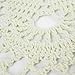 kilofly Crochet Cotton Lace Table Placemats Doilies Set, 2pc, Oblong, Beige,15 x 23 inch