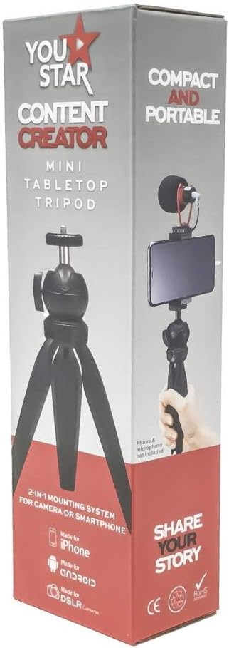You Star Content Creator Mini Tabletop Tripod - Image 4