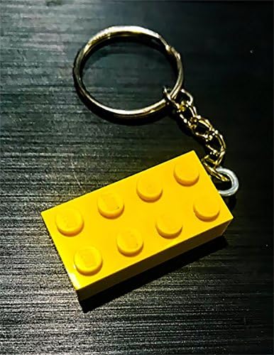Yellow LEGO Brick Key chain and Zipper Pull