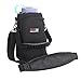 OYATON 32oz Insulated Water Bottle Carrier With Strap, Black, Fits 32oz Bottles, Walking Travel Hiking, With Pocket and Handle