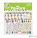 Spa Party Supplies for Girls - Mini Emery Boards (12), Colored Hair Clip Braids (12), Body Jewels (12), Nail Decal Sets (12), Pink Cello Bags (12) and Facial Recipes, Total 61 Pieces