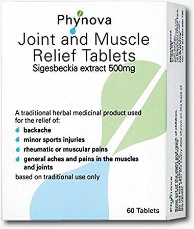 Phynova Joint and Muscle Relief Tablets, Pack of 60 Tablets (Pack of 4)