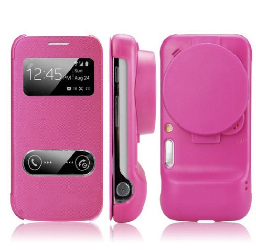GMYLER SView with Lens Cover for Samsung Galaxy S4 Zoom  Mint Green Zoom TPU Flip Folio Cases with Lens Cover 