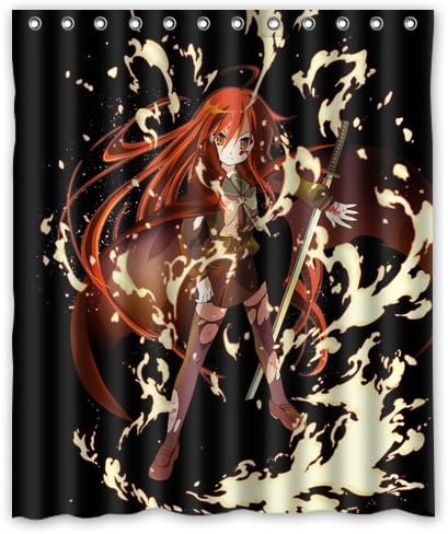 Amazon カスタムメイド防水シャワーカーテンバスルームのカーテンの36x72 48x72 60x72 66x72インチ燃える燃える目のシャナ 48 X 72 Inches シャワーカーテン ホーム キッチン オンライン通販