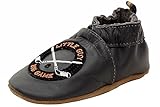 Robeez Boys' Hockey Hustle Loafer, Grey, 6-12 Months M US Infant