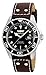 Invicta 'Pro Diver' Quartz Stainless Steel and Leather Men's Watch, Color:Brown (Model: 22069)