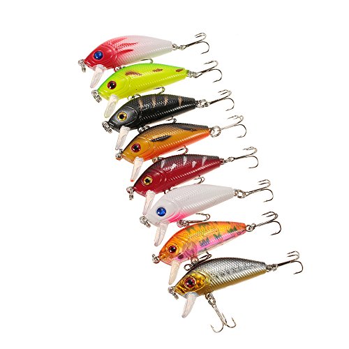 Lixada 43pcs Leurres De Pêche Kit Artificielle Appâts Kit Pêche Accessoires