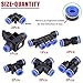 Hilitchi 12 Pcs 5/16” 8mm Od Plastic Push to Connect Fittings Kit Pneumatic 2 Elbows, 2 Union Tee, 2 Y Spliters 2 Straight Unions, 2 Cross Unions, 1 Manifold and Hand Valves-8mm Combo Pack